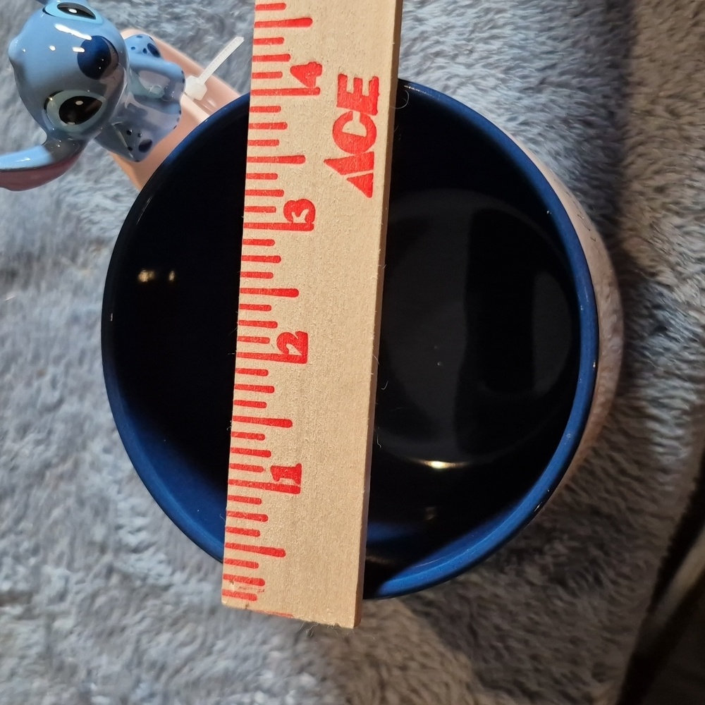 NWT Pink and Blue Stitch Mug with Figurine Stirrer - Picture 9 of 12